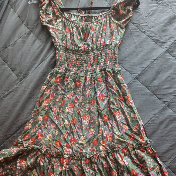 FINAL PRICE Coco and Shay Short Floral Dress NWOT Size L - Picture 5 of 7
